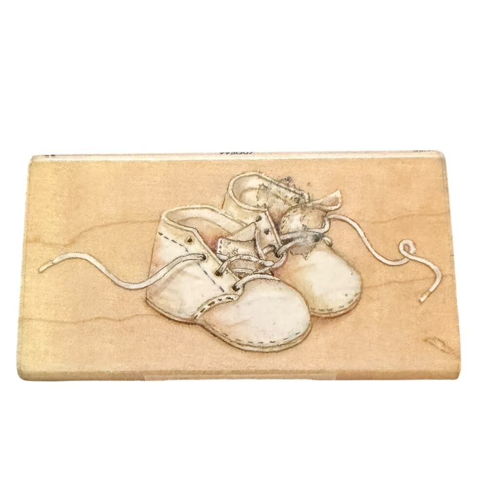All Night Media Susan Branch Infant Baby Shoes 995G07 Rubber Stamp